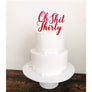 Oh Shit Thirty Acrylic Cake Topper - Aston Blue
