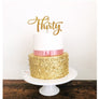 Thirty Acrylic Cake Topper - Aston Blue