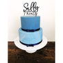 Thirty Acrylic Cake Topper - Aston Blue