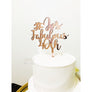 Fabulous 40 Acrylic Cake Topper - Aston Blue