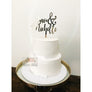 Personalised Wedding Cake Topper - Aston Blue