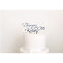 Thirty Acrylic Cake Topper - Aston Blue
