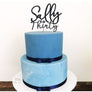 Thirty Acrylic Cake Topper - Aston Blue