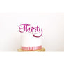 Thirty Acrylic Cake Topper - Aston Blue