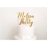 Thirty Acrylic Cake Topper - Aston Blue