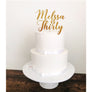 Thirty Acrylic Cake Topper - Aston Blue