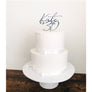 Thirty Acrylic Cake Topper - Aston Blue