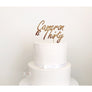 Thirty Acrylic Cake Topper - Aston Blue