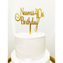 Forty Acrylic Cake Topper - Aston Blue