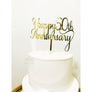 Happy Anniversary Acrylic Cake Topper - Aston Blue