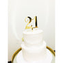 21 Acrylic Cake Topper - Aston Blue
