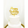 Happy Birthday Cake Topper - Aston Blue