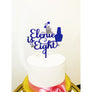 Spa party cake topper - Aston Blue