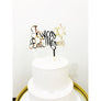 Personalised Bat Mitzvah Cake Topper - Aston Blue
