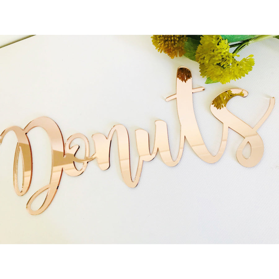 Donuts Sign - Aston Blue