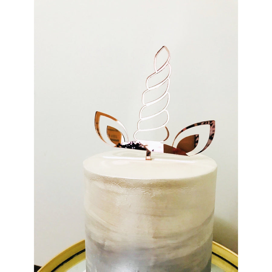 Unicorn Cake Topper - Aston Blue