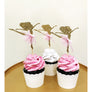 6 x Ballerina Cupcake Toppers - Aston Blue