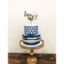 Twenty First Acrylic Cake Topper - Aston Blue