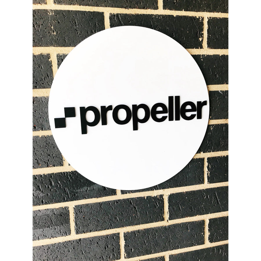 30 cm Business logo Sign - Aston Blue