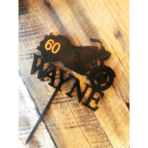 Harley Motor Bike Cake Topper - Aston Blue