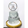 Personalised Wedding Cake Topper - Aston Blue