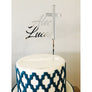 Custom Baptism Acrylic Cake Topper - Aston Blue