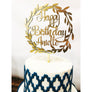 Happy Birthday Cake topper - Aston Blue