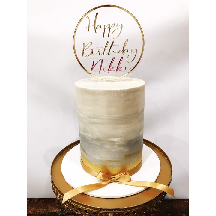 Personalised Cake topper - Aston Blue