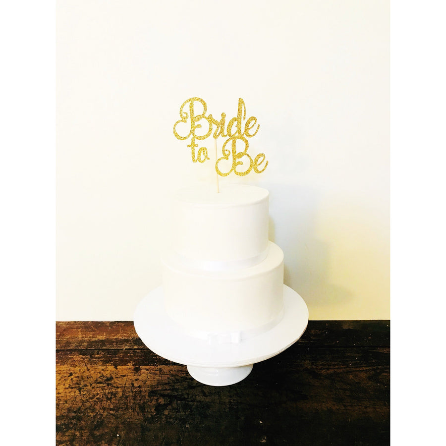 Custom Bride to Be Cake Topper - Aston Blue