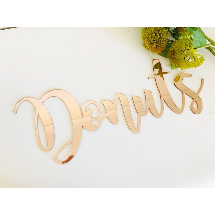 Donuts Sign - Aston Blue