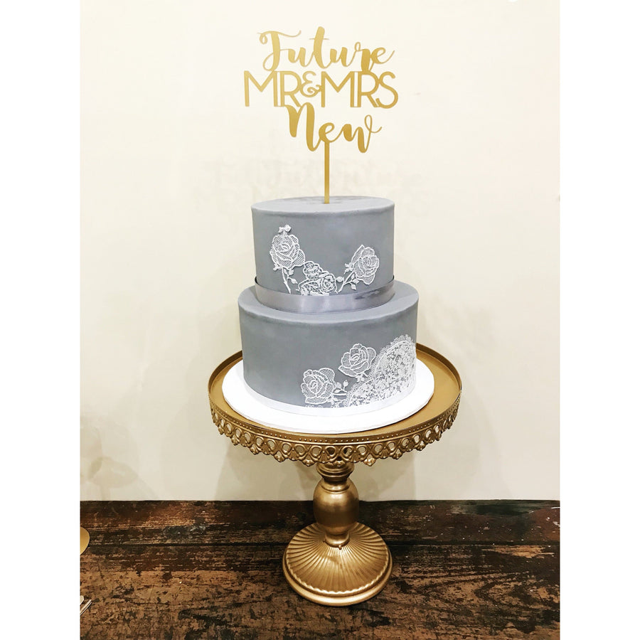 Future Mr and Mrs Cake Topper - Aston Blue