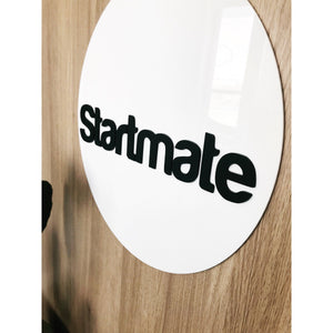 30 cm Business logo Sign - Aston Blue