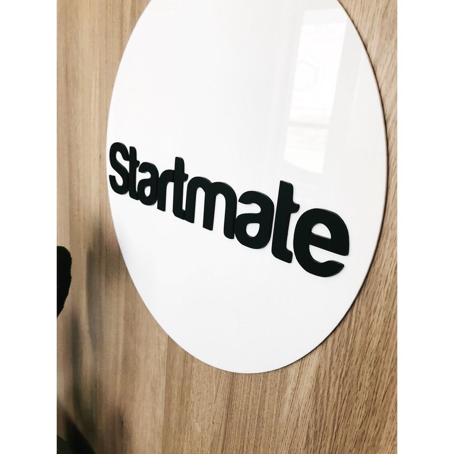 30 cm Business logo Sign - Aston Blue