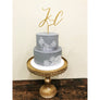 Personalised Wedding Cake Topper - Aston Blue