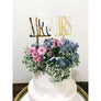 Mr and Mrs Cake Topper - Aston Blue