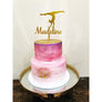 Personalised Gymnastics Acrylic Cake Topper - Aston Blue