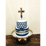 Cross Acrylic Cake Topper - Aston Blue