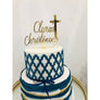 Christening Cake Topper - Aston Blue