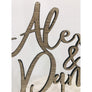 Personalised Wedding Cake Topper - Aston Blue