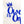 Personalised One Cake topper - Aston Blue