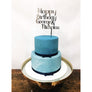 Happy Birthday Cake Topper - Aston Blue