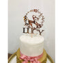 Fawn Acrylic Cake Topper - Aston Blue