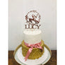 Fawn Acrylic Cake Topper - Aston Blue