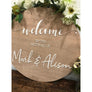 Personalised Wedding welcome Sign - Aston Blue