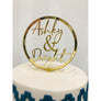 Personalised Wedding Cake Topper - Aston Blue