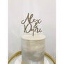 Personalised Wedding Cake Topper - Aston Blue