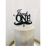 Little Man Moustache Acrylic Cake Topper - Aston Blue