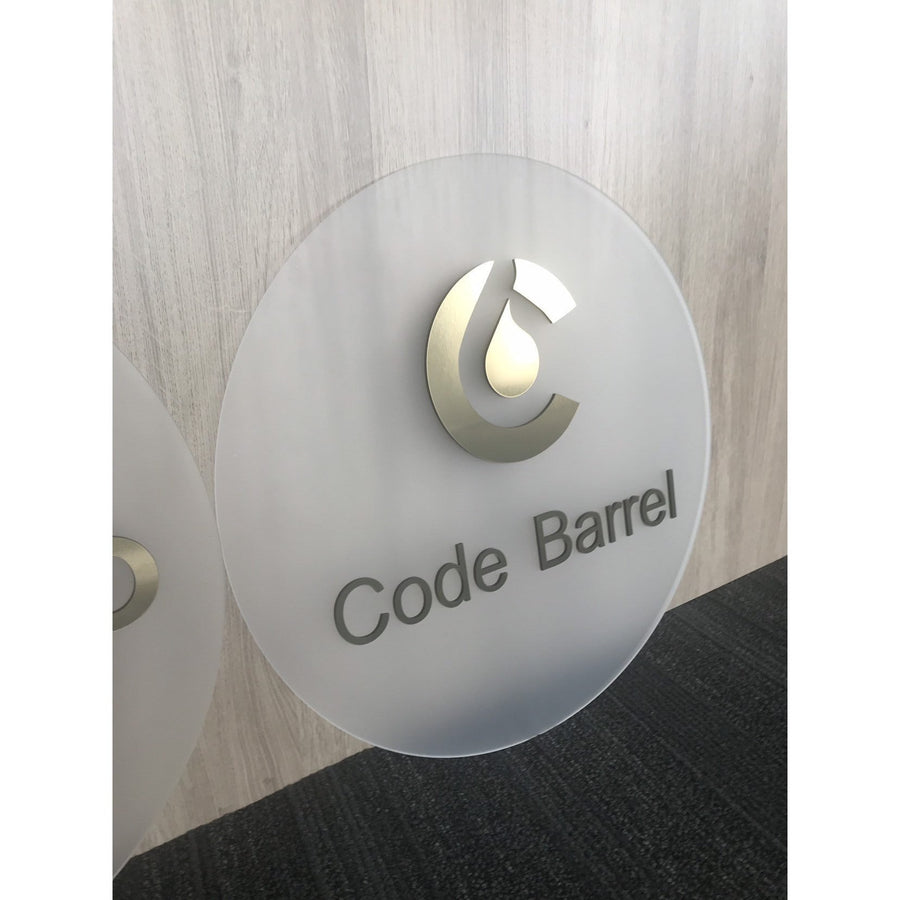 30 cm Business logo Sign - Aston Blue