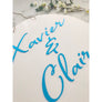 Personalised Wedding Sign - Aston Blue