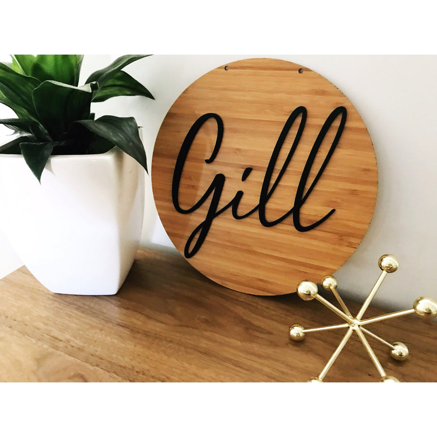 30 cm Family Sign - Aston Blue